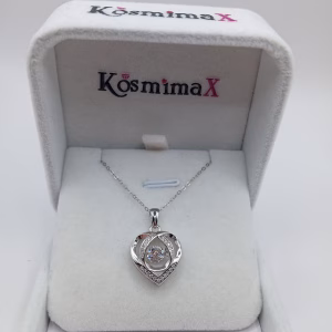 Γυναικείο Κολιέ Καρδιά 1ct Moissanite - Εικόνα 8