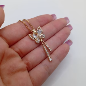 Γυναικείο Κολιέ Πεταλούδα από Ανοξείδωτο Ατσάλι - Εικόνα 6